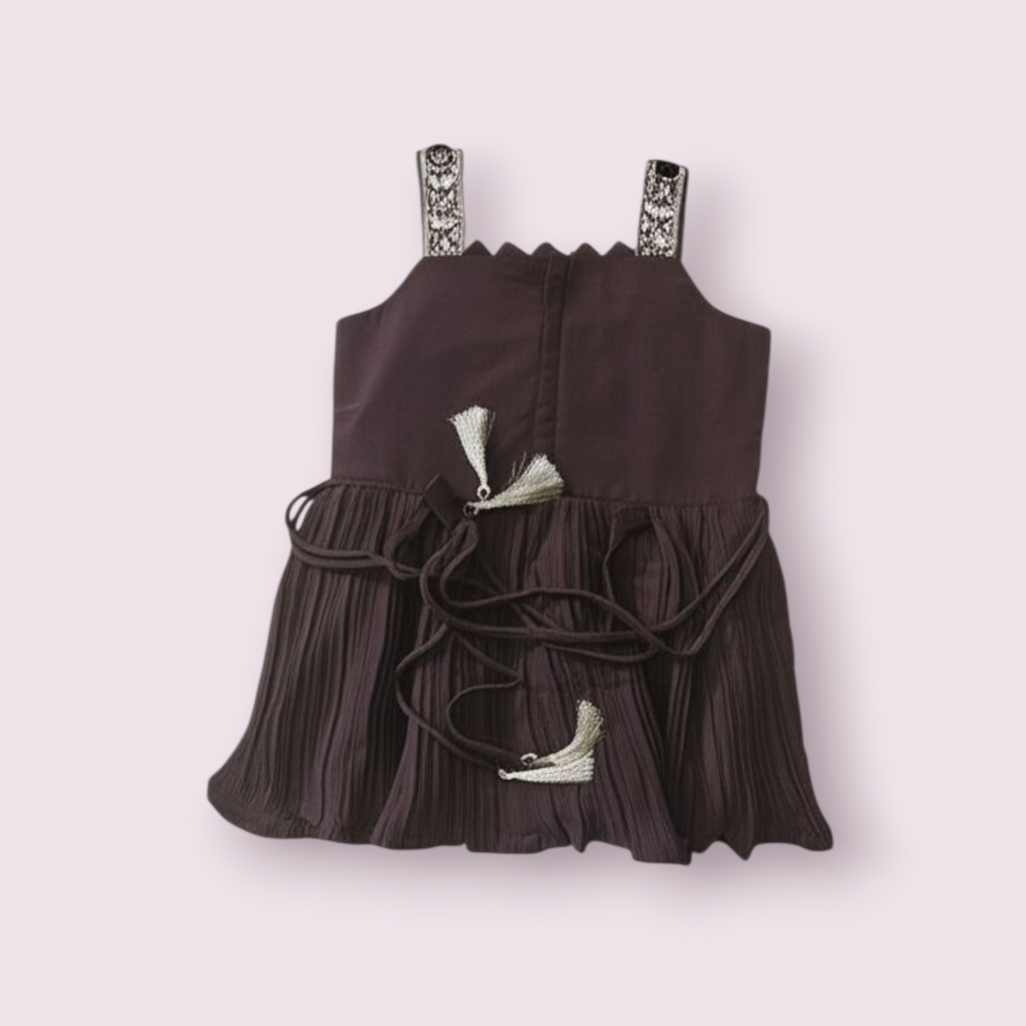 Elegant Brown Sharara Set – Kids Festive Wear