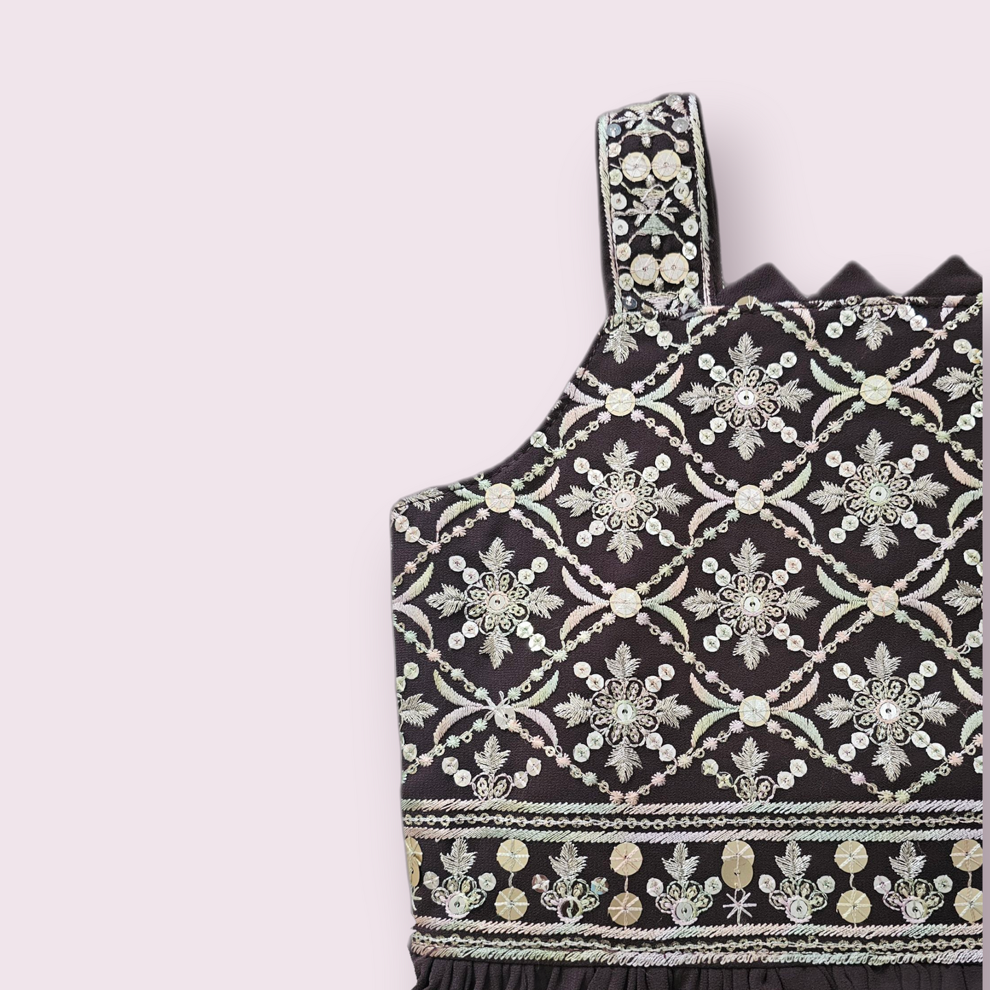 Elegant Brown Sharara Set – Kids Festive Wear