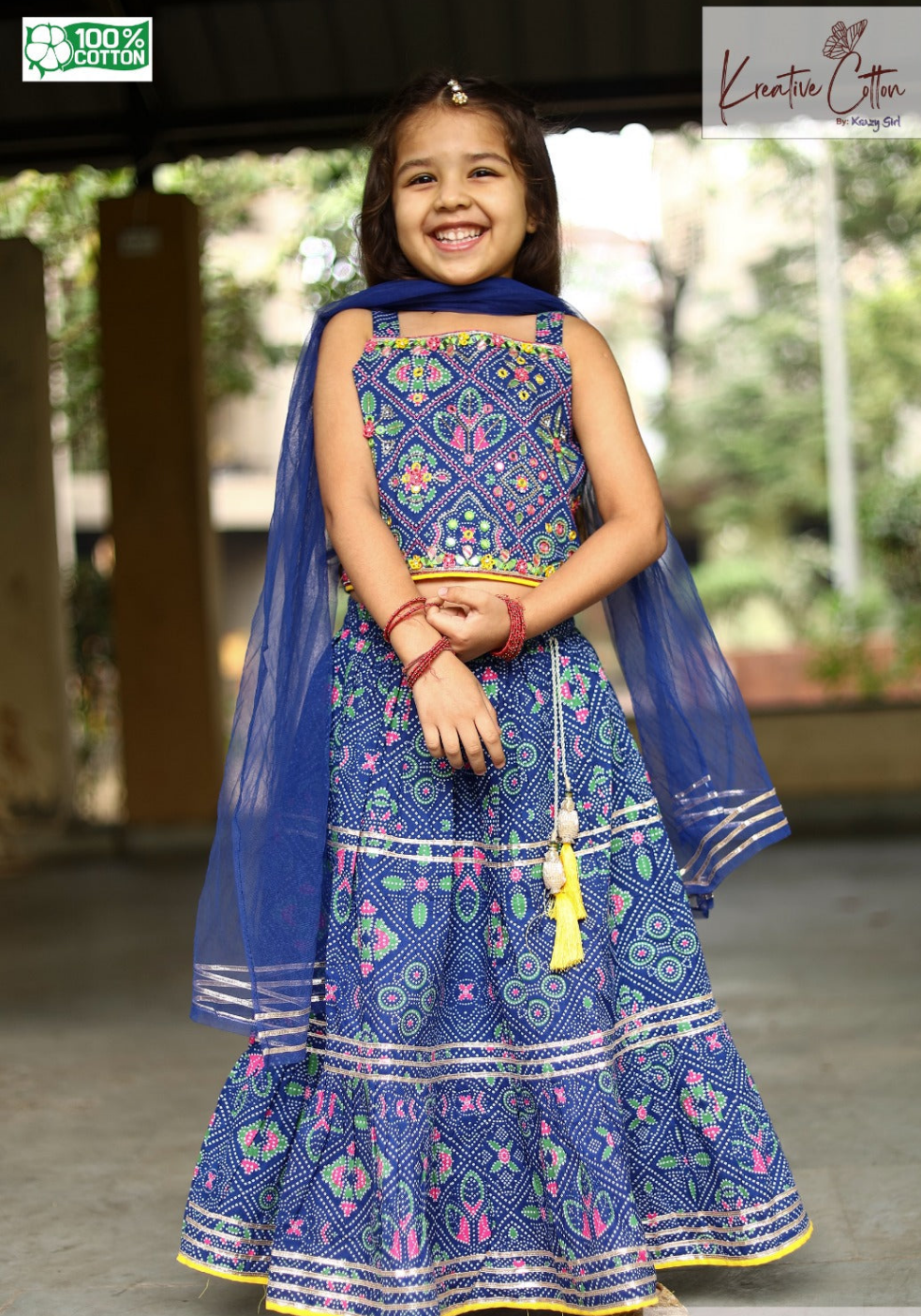 Kids Blue lehenga