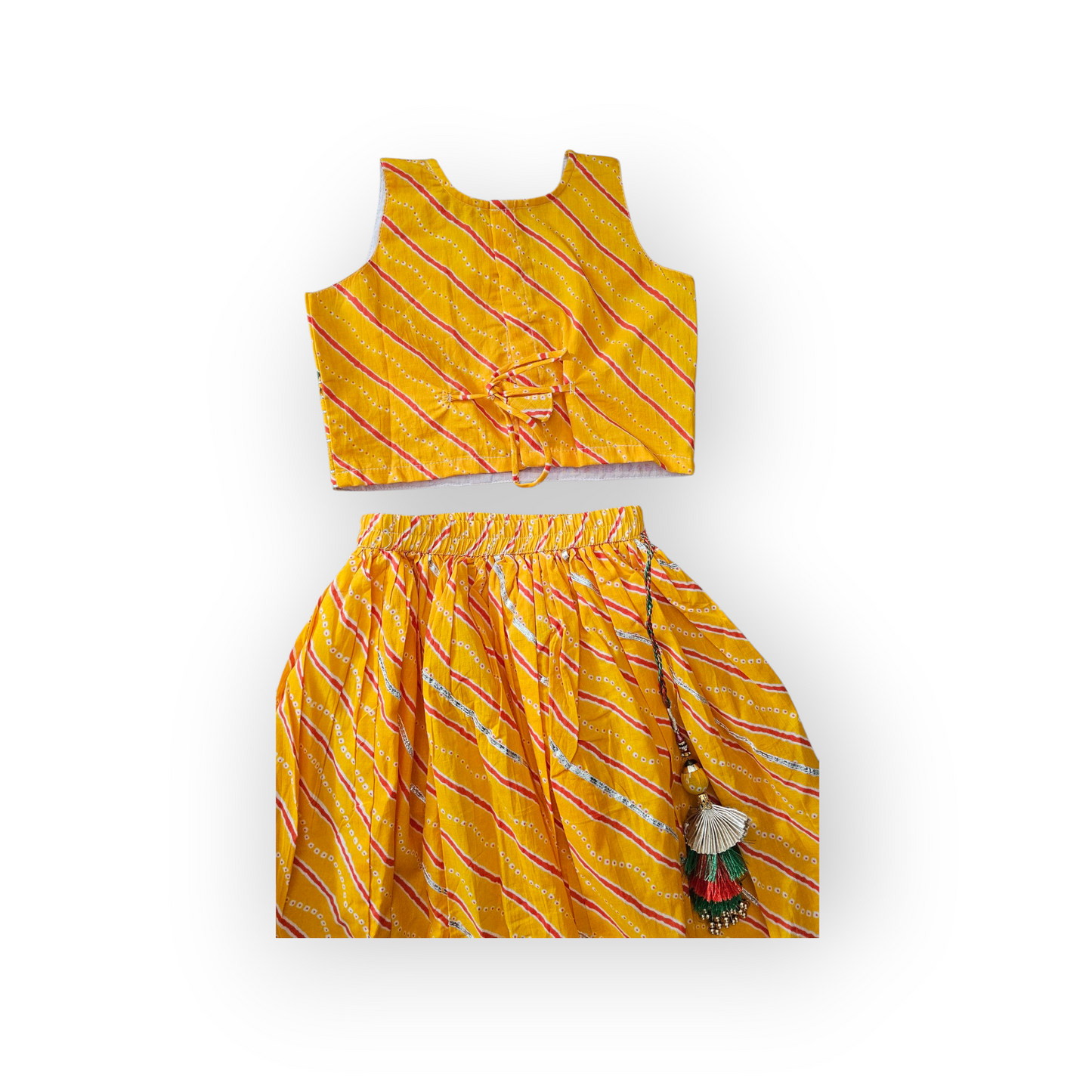 Kids yellow lehenga - Style 3