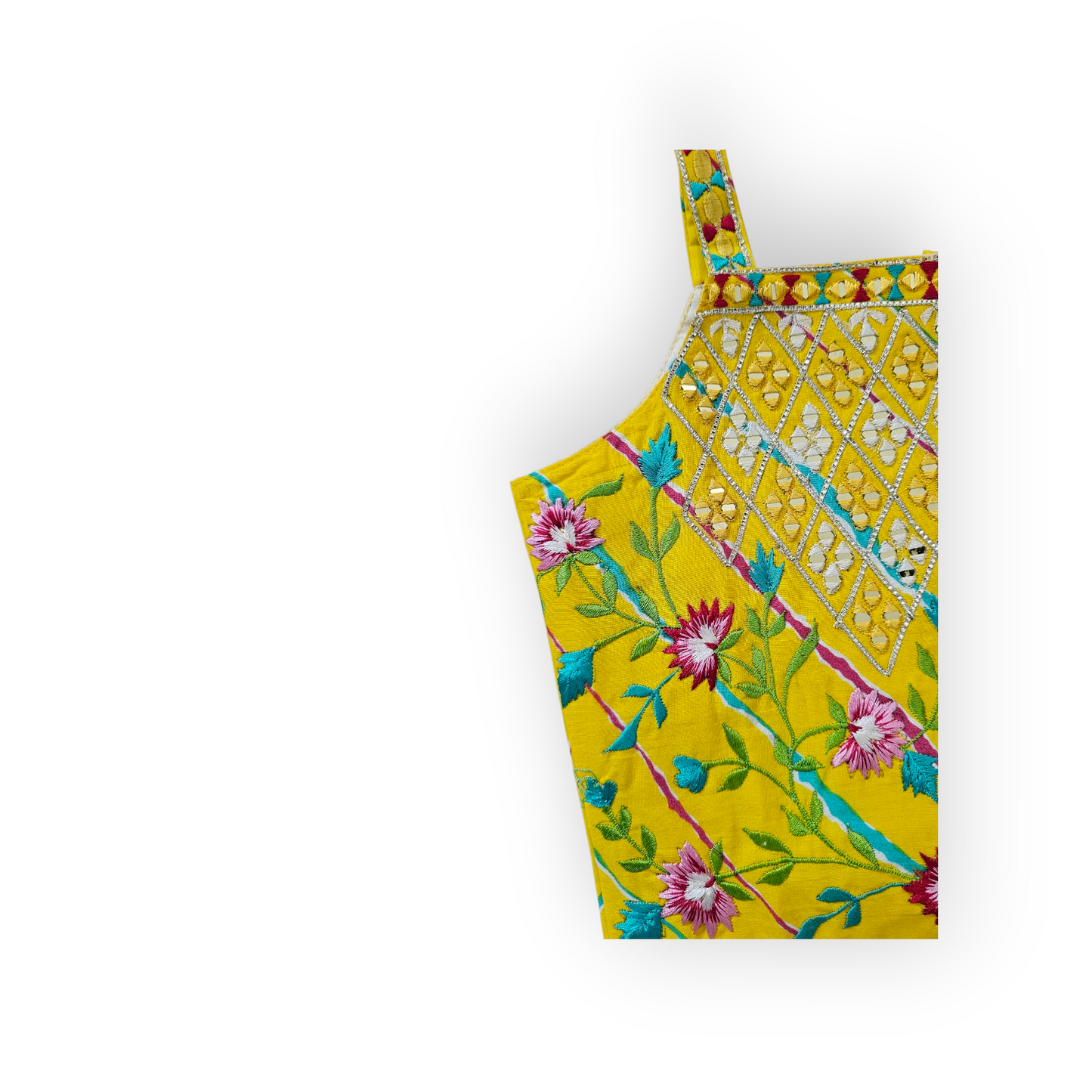 Kids yellow lehenga - Style 2