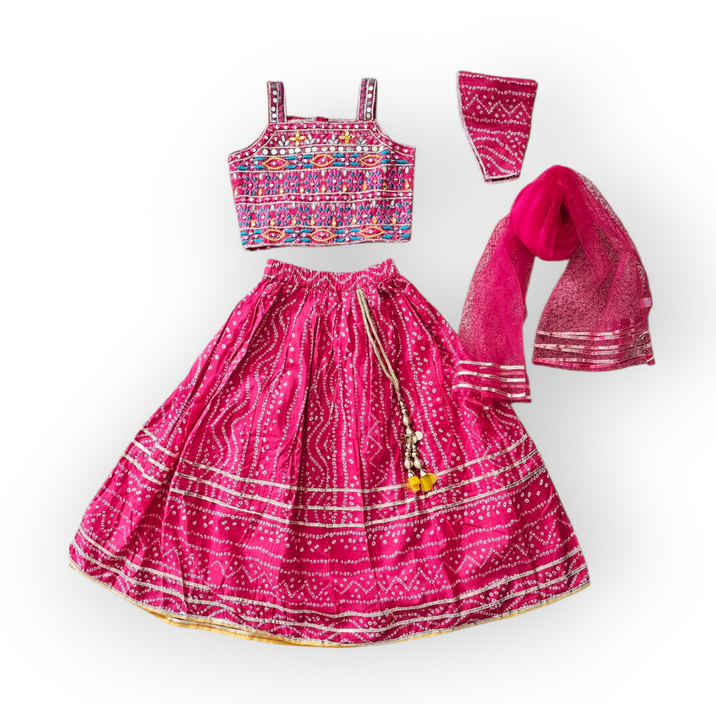 Traditional Indian Mirror Work Lehenga